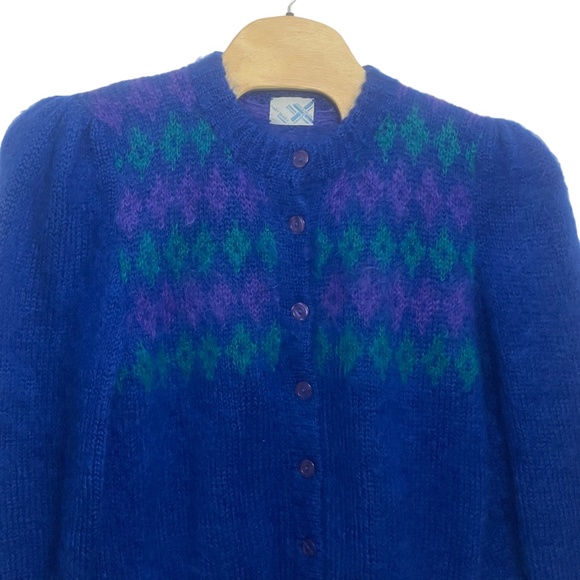 Mary Barry Ireland Sweater “Large” (see measurements) Cardigan 100% Wool Vintage - Picture 4 of 5